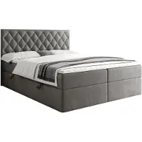 Lookway Kontinentalbett INEZ mit Bettkasten, 180x200, Royal Velvet 250