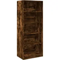 vidaXL Kleiderschrank Räuchereiche 80x50x200 cm Holzwerkstoffs