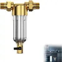 MEIYOU 1 Zoll Wasser Vorfilter – Wiederverwendbarer Spin Down Sedimentfilter mit Spülung