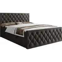 Lookway Kontinentalbett INEZ II mit Bettkasten, 160x200, Royal Velvet 185