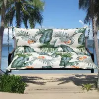 Topchances Wasserdicht Bankauflage Sitzkissen & Rückenkissen Polster Auflage für Sitzbank Gartenbank Gartenmöbel Hollywoodschaukeln, 150x100x10cm,Beige