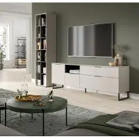 Freiraum Wohnwand >Noida< in kaschmir - 245x192x41cm (BxHxT)