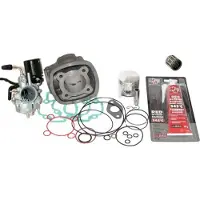 Untimero 70cc Sport Zylinder KIT VERGASER 17,5mm Set für Piaggio Zip 50 SP bisBj99 H2O Zylinderkit