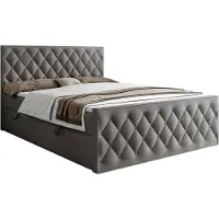 Lookway Kontinentalbett INEZ II mit Bettkasten, 160x200, Royal Velvet 250