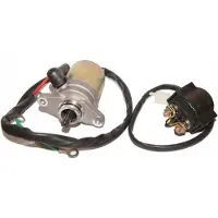 Untimero ANLASSER Starter Motor + Relay für China Roller 2 TAKT 50ccm
