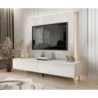 Lookway TV-Schrank COLETTE, 175 cm breit, 43 cm hoch, 40 cm tief, 2 Fächer, PUSH-OPEN Klappen
