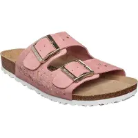 Joe n Joyce London Veloursleder Nieten Soft-Fußbett Rose Größe 40 Schmal