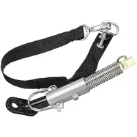 Meoiruery Fahrradanhängerkupplung, Fahrradanhänger-Anschlussverbinder aus Stahl mit Nylonband, Fahrradanhängeradapter für Mountainbikes und Rennräder