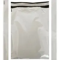 Leonado vicenti 1000 Stück Versandbeutel PE 350x250 mm weiß unifarben wasserfest reißfest mit Klebestreifen