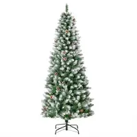 XTEILC Weihnachtsbaum mit 630 Zweige und 37 Zapfen Künstlichen Weihnachten Tannenbaum 180 cm