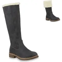 Van Hill Damen Winterstiefel Eleanor mit Warmfutter und Profilsohle