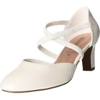 Living Updated Damen-Spangenpumps Perl-Weiß, Farbe:weiß, EU Größe:37
