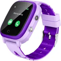 Topchances 4G Smartwatch für Kinder mit GPS und Telefon, SOS, Musik-Player, Kamera, Schulmodus, Kids Smart Watch für 3-14 Jahre Jungen Mädchen Geschenke, Lila
