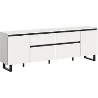 Freiraum Lowboard >Tomasa< in Weiß - 188x65x36cm (BxHxT)