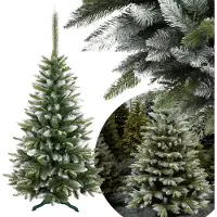 Sarcia.eu Künstlicher Weihnachtsbaum Bergamo Fichte, beschneit, dichter Weihnachtsbaum + Ständer, wie echt 150 cm