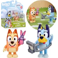 Sarcia.eu Bluey Bingo FIGURENSET Fotograf spielen, Figuren für Kinder, BEWEGLICHE ELEMENTE 3+