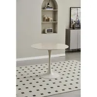 Preisbrecher Esstisch >Josh< in Travertin, beige, Keramik, Metall - 75x90cm (HxD)