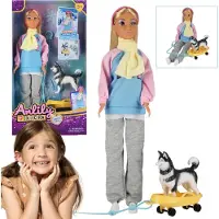 Sarcia.eu Puppe mit Winter-Zubehör 29 cm 3+ MEGA CREATIVE