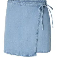Pieces Pcflora Mw Wickel Denim Minirock | Blau | S