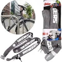 Sarcia.eu MARVEL Avengers Fahrradkettenschloss, Fahrradsicherung, starkes Schloss, Vorhängeschloss + 2 Schlüssel 120 cm