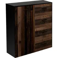 Freiraum Kommode >Texas< in schwarzstahl / texas oak, Holzwerkstoff - 118x97x41cm (BxHxT)