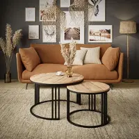 Lookway Runder Couchtisch 2in1 LORI LOFT