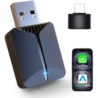 Slyrun Auto CarPlay/Android Auto Konverter – USB-Stecker, Bluetooth 5.2, Dual-WiFi Wireless CarPlay