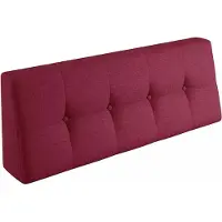 Lermowood Kissen „Verona“ für Palettenmöbel 120x40 Rot – Komfortabel, Langlebig und Stilvoll | Für Innen- und Außenbereich | Verschiedene Größen und Farben |