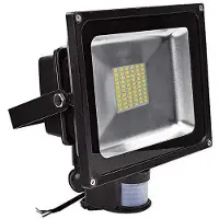 Greenmigo 50W LED Strahler Fluter Spot Außenstrahler Flutlich mit Bewegungsmelder,Warmweiß Wandstrahler Schwarz Aluminium IP65 Wasserdicht AC 85-265V Tageslichtweiß