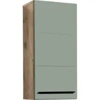 Preisbrecher Hängeschrank >Vista< 1 Tür, 1 Boden, schilfgrün / viking oak Nachbildung - 34x70x23cm (BxHxT)
