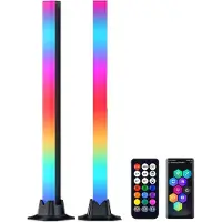Slyrun D18 RGB Musik Rhythmus Licht – Dual-Set, Soundgesteuert, Mehrere Modi, USB-C, Perfekt für Gaming, Schreibtisch, Auto & Party Deko