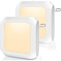 Slyrun 2 Stück LED Nachtlicht Steckdose Dimmbar Warmweiß mit Dämmerungssensor für Treppe, Schlafzimmer, Flur