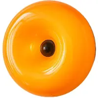 Slyrun Mid-Century Wandleuchte, LED Donut Licht,30cm Tischlampe & Wandlampe, Orange
