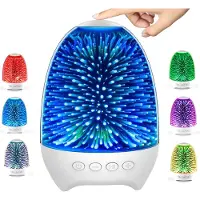 Slyrun bunte Tischlampe,Touch-Nachttischlampe mit Bluetooth-Lautsprecher, Neun Helligkeitsstufen,ideal für Party oder Zimmer,Geschenk für Kinder,Damen