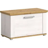 Freiraum Sitzbank >Verona< in Sibiu Lärche, Spannplatte/Spannplatte - 80x47x39cm (BxHxT)