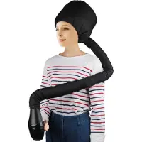 Meoiruery Komfortabler, tragbarer Haartrockner für Zuhause – weicher Haartrocknerhaube für große Volumen, leichtes Styling-Tool