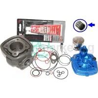 Untimero 70 Sport Zylinder DICHTUNGEN Kopf KOMPLETT für Piaggio Zip 50 SP bisBj1999 H2O