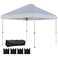 Xdovet Pavillon 3 x 3 m Wasserdicht Stabil Winterfest Pop-up Faltpavillon, UV 50+ mit Tasche Sandsäcke