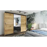 KIER FURNITURE Mehrzweckschrank RETRO 1 200 - Eiche Craft Gold 200x205x59 cm