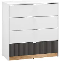 Petits-meubles Kommode Ronan mit 4 Schubladen, Weiß, 82cm