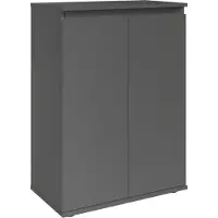 Preisbrecher Kommode >Brest< 2 Türen, 1 Boden, Anthrazit - 60x84x35cm (BxHxT)