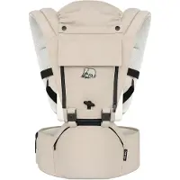 Deryan Pack Luxe Ergonomische draagzak - Babydrager + Opbergvakjes - Zand