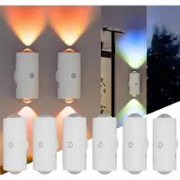 Traumheim 6 Stück RGB Wandleuchte mit Bewegungsmelder & Farbverlauf, kabellos, USB-C, Magnethalterung - Für Wohnzimmer, Flur, Zimmer, Nachtlicht & Schranklicht