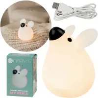 Sarcia.eu Mary's Silikon-LED-Nachtlicht Maus, Einschlaflampe fürs Kinderzimmer, USB-aufladbar