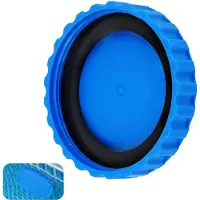 MEIYOU Intex Ersatzset für Bodenpools, Wasserzulauf-Abdeckung, Winterstopfen & Frostschutz, PVC Blau, 9 × 1,5 cm