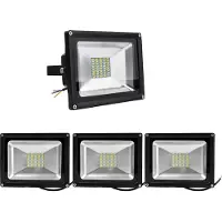 Greenmigo 4X 30W LED Lampe Fluter Scheinwerfer IP65 Warmweiß Schwarz Aluminium Flutlicht Wasserdicht Strahler