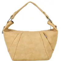 Fritzi aus Preußen Umhängetasche Croissant Hobo Bag Grainy Soft Sunset hellbraun