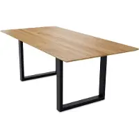 58 aufm Kessel Esstisch Dagmar 4 180x76x90 Esszimmertisch Massivholz Wildeiche
