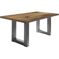 58 aufm Kessel Esszimmertisch Eila 4 200 x 100 x 75 Esstisch Graphit/Plankeneiche 13351-200