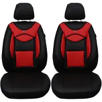 BREMER SITZBEZÜGE BMW 2er F22 F23 Bj 2013-21 kompatible Schonbezüge in Schwarz/Rot D102